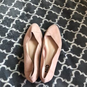 Pink cream flats